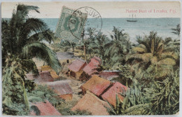 C. P. A. Couleur : FIDJI : FIJI : Native Part Of LEVUKA, Stamp In 1908 - Figi
