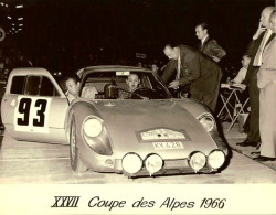Porsche 904 Carrera GTS - Jean-Pierre Gaban - Rallye Coupe Des Alpes 1966  - 15x10cms PHOTO - Rallyes