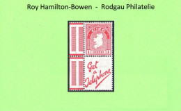 1940 1d With Inv. Watermark Attached To Label "Get / A / Telephone", U/m Mint With Superb Perfs. And Pane Margin Left. - Unused Stamps