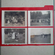 CARTE PHOTO 4 CARTES TRAVESTIE MARIAGE SOLDATS PHOTOGRAPHE LAGOUCHE - To Identify