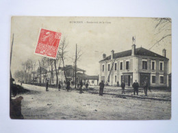 2023 - 2040  MORCENX  (Landes)  :  Boulevard De La  GARE  1911   XXX - Morcenx