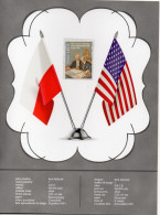POLAND 2019 POST OFFICE SPECIAL LIMITED EDITION FOLDER: 100TH ANNIVERSARY OF USA AND POLISH DIPLOMATIC RELATIONS FLAGS - Sin Clasificación