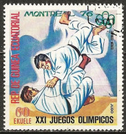 Equatorial Guinea 1976 - Mi 870 - YT Pa 70-B ( Montreal Olympic Games : Judo ) Airmail - Judo