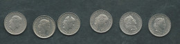 SUISSE - Lot De 6 Pieces De 20 Rappens ( Cents )   - Année  1989, 1964,1970,1978,1985,1986 - Laupi169 - Autres & Non Classés