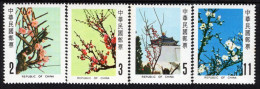 Taiwan - 1983 - Plum Tree Blossoms - Mint Stamp Set - Ungebraucht