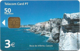 Portugal - PT (Chip) - Boca Do Inferno - Cascais - PT344 - 04.2002, 50U, 30.000ex, Used - Portugal