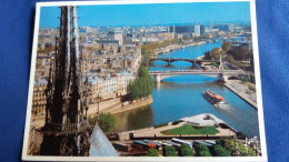 CPM PARIS NOTRE DAME FLECHE PANORAMA VUE PRISE DES TOURS ED YVON 1986 - Notre Dame De Paris