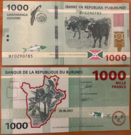 Burundi - 1000 Francs 2021 UNC Pick 51 Lemberg-Zp - Burundi