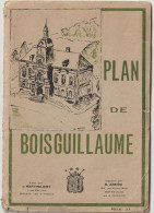 Plan Dépliant Des Rues De La Ville  De Bois Guillaume Près De Rouen (76) Publicités Commerciales - Europe