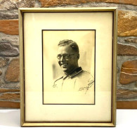 WW2 German Photo With Original Frame LARGE Photo Combined With Drawing - 1939-45