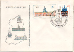 DDR 1968 MiNr.: 1379, 1382 Bedeutende Bauwerke (II)  Ersttag; GDR FDC Scott: 1018, 1021 YT: 1075, 1078 Sg: 1100, 1103 - 1950-1970