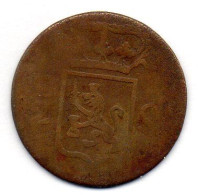NETHERLAND INDONESIA - SUMATRA, 1/2 Stuiver, Copper, Year 1822, KM # 284.2 - Indonesien