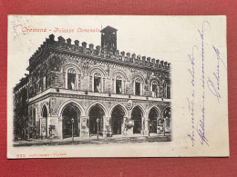 Delcampe - Cartolina - Cremona - Palazzo Comunale - 1903 - Cremona