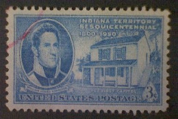 United States, Scott #996, Used(o), 1950,  Indiana Territory, 3¢, Bright Blue - Gebruikt