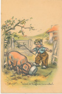 Carte Illustrateur Germaine Bouret Mais Tu Bouffes Comme Un Cochon ! - Bouret, Germaine