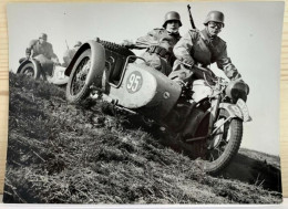 Original WW2 German Photo Wehrmacht Sidecars ZUNDAPP Motor Championship 1938 - 1939-45