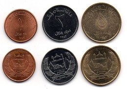 Afghanistan - Set 3 Coins 1 2 5 Afganis 2004 UNC Lemberg-Zp - Afghanistan