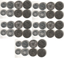 Burundi - 10 Pcs X Set 4 Coins 1 5 10 50 Francs 1980 - 2011 UNC Lemberg-Zp - Burundi