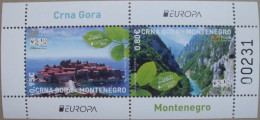 Montenegro  BL    Europa  Cept    Besuchen Sie Europa  2012  ** - 2012