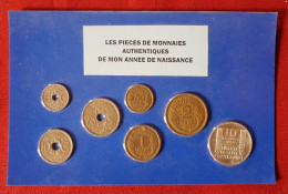 7 Pièces De Monnaies Authentiques( Dont 1 De 10f Argent) Sous Blister De Votre Année De Naissance 1938 ( Idée Cadeau ) - Otros & Sin Clasificación