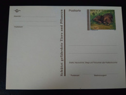 Austria - Endangered Animals And Plants - Postcard (2) Hedgehog (Igel) Wwf Endangered Animals / Plants - Brieven En Documenten