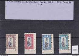 ÄGYPTEN - EGYPT - 9.GEBURTSTAG DES KRONPRINZIN FARUK AUSGABE 1929 POSTFRISCH - MNH - Unused Stamps