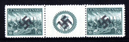 2924-GERMAN EMPIRE-Third Reich.MILITARY Nazi CZECHOSLOVAKIA Occupation.1938.WWII.SWASTIKA Stamp Unused MNH** - 1939-45