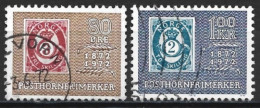 Norway 1972. Scott #584-5 (U) Stamp On Stamps  *Complete Issues* - Oblitérés