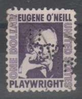 USA 1967 - O'Neill 1 $ Perfin U OF M - Perforés