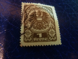 Deutsche Osterreich - 1 Krone - Lilas Foncé - Oblitéré - Année 1928 - - Revenue Stamps