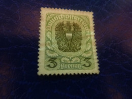 Deutsche Osterreich - 3 Kronen - Vert - Non Oblitéré - Année 1921 - - Revenue Stamps