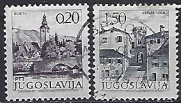 Yugoslavia 1972-81  Sehenswurdigkeiten (o) Mi.1493-1494 - Usati