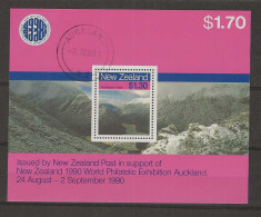 1988 USED New Zealand Mi  Block 15 - Usados