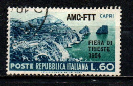 TRIESTE AMG FTT - 1954 - FIERA DI TRIESTE - USATO - Afgestempeld