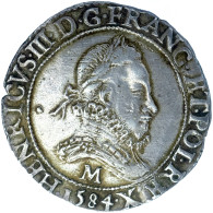 Henri III-Franc Au Col Fraisé 1584 Toulouse - 1574-1589 Hendrik III