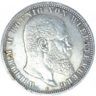 Allemagne-Royaume De Wurtemberg Wilhelm II 5 Mark 1907 Stuttgart - 2, 3 & 5 Mark Silver