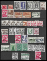 ICELAND COLLECTION 1940s AND 1950s Mint And Used - Colecciones & Series