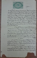 Travancore 3½ch Copying / Stamp Paper, Coneshell, Shell Motiff, British India Revenue / Fiscal, (Cond., Tear) - Travancore