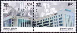 India 2018 MNH Se-tenant Pair, Hospital, Medicine, Health - Médecine