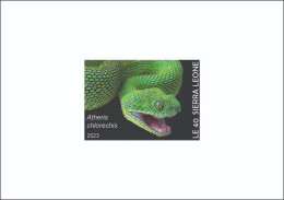 SIERRA LEONE 2023 SET DELUXE PROOF - REPTILES - SNAKE SNAKES - MNH - Serpents