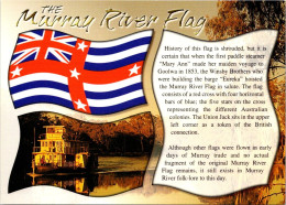 14-9-2023 (1 U 8) Australia - VIC - Murray River Flag (and Paddle Steamer Boat) - Otros & Sin Clasificación