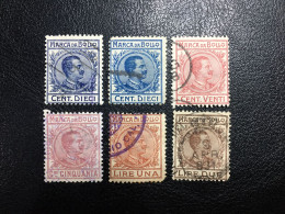 1905/26 - Marche Da Bollo A Tassa Fissa - Serie Completa Usata (Filigrana Corona) - Revenue Stamps