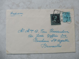 Belgie Belgique  Lettre Brief Express -10%  1947 Ieper Bruxelles    724/725 - 1946 -10%