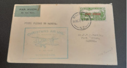 1931 Dec 24 Special Christmas Survey Flights Cat 63c Wellington -Hawera - Briefe U. Dokumente