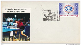 ROMANIA 1995 Special Cover TABLE TENNIS - Registered Shipping! - Storia Postale