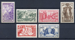 Réf 74 CL2 < -- MADAGASCAR N° 193 à 198 ** Neuf Luxe ** MNH - Cat 21.00 € < EXPOSITION INTERNATIONALE PARIS 1937 - 1937 Exposition Internationale De Paris