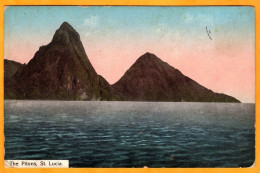 Antilles - Sainte Lucie / St Lucia - The Pitons ( Volcan ) 1914 - Santa Lucía