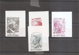 Belgique - Personnalités  ( 1877/1880 Non Dentelés -Cote COB : 40 Euros ) - 1981-2000