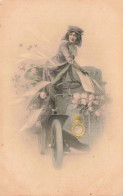 Illustrateur - Wichera  - Femme Montant Dans Une Automobile - Carte Postale Ancienne - Wichera