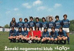 Female Football Team Loto Zagreb Croatia Pocket Calendar 1976 - Formato Piccolo : 1971-80